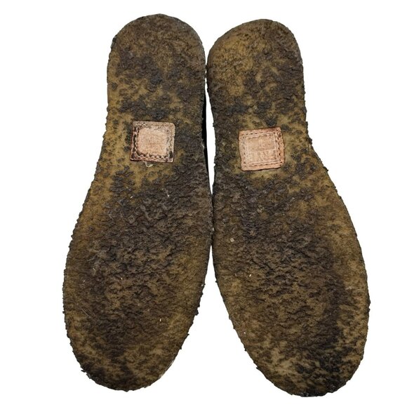 Frye Phillip Crepe Chukka Boots Brown Leather Mens Size 10D With Lace-Up Closure - Picture 8 of 12